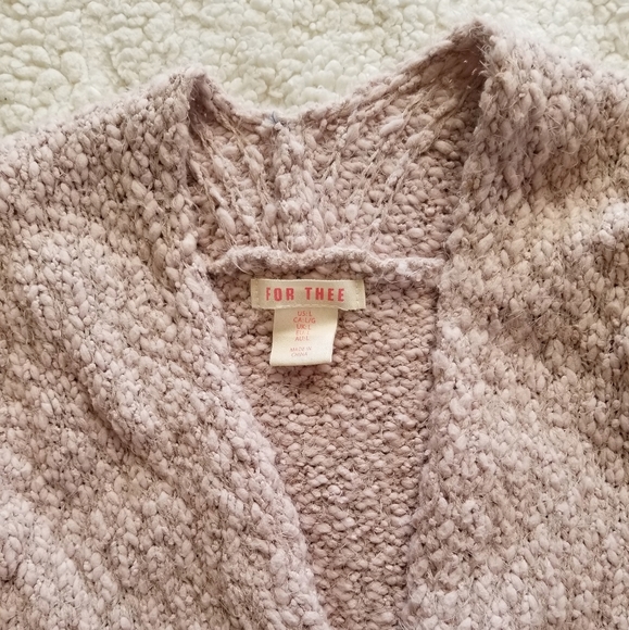 Soft Knitted Blush Pink Cardigan - Picture 3 of 3